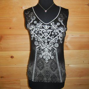 Skinny Minnie Womens Juniors Tank Top Size M Black